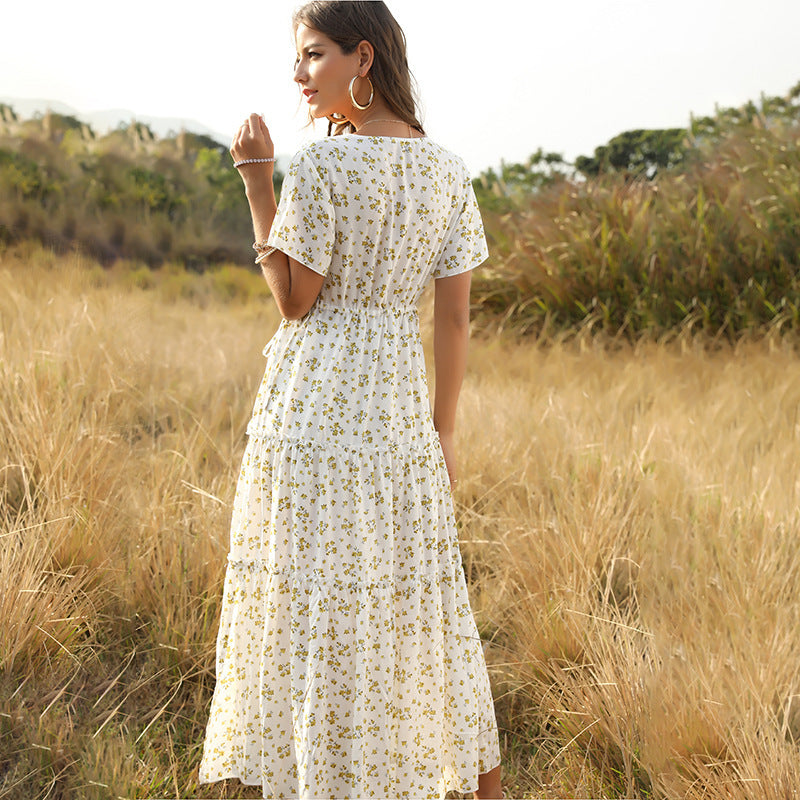 Meadow Whisper Floral Midi Dress