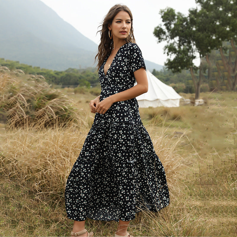 Meadow Whisper Floral Midi Dress