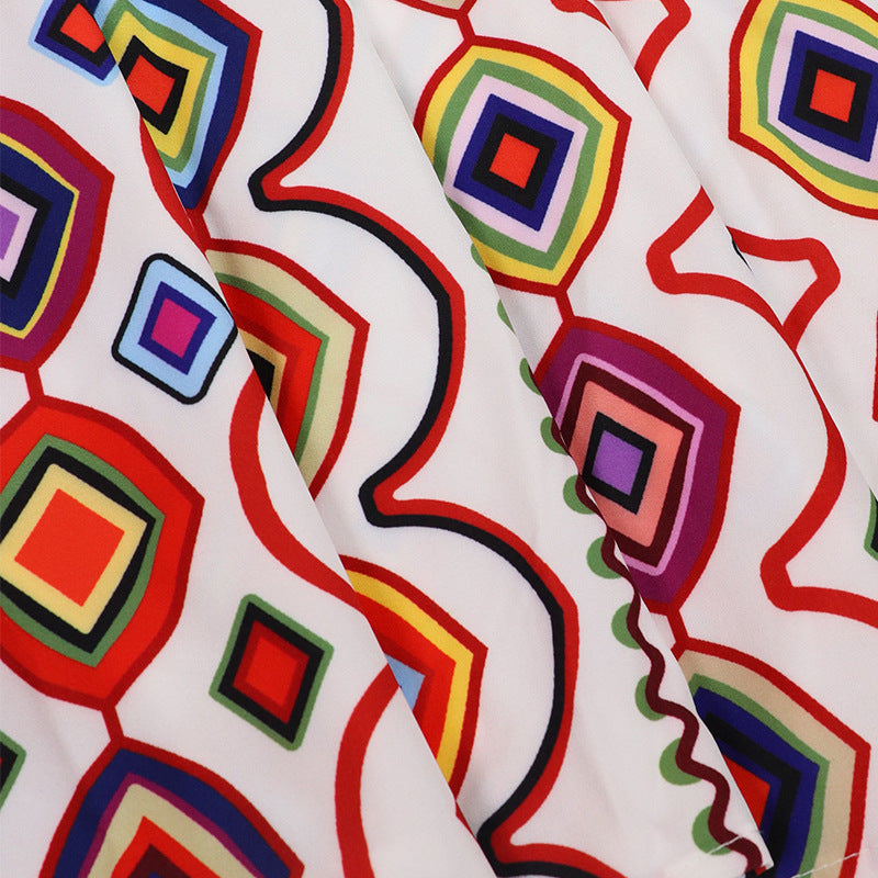 Boho Mosaic Maxi Dress