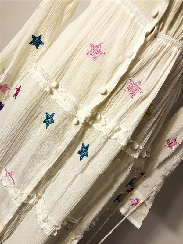 Starlight Dreams Boho Maxi Dress