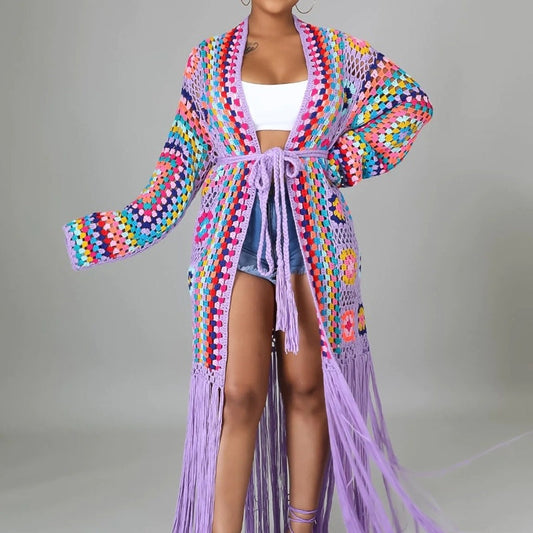 Boho Carnival Fringe Duster