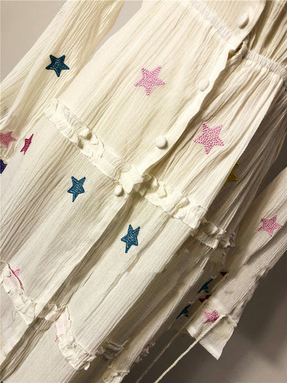 Starlight Dreams Boho Maxi Dress