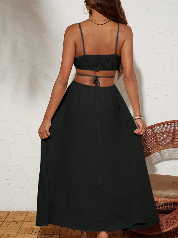 Isla Cutout Flow Midi Dress