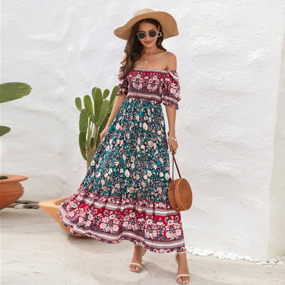 Desert Bloom Boho Maxi Dress