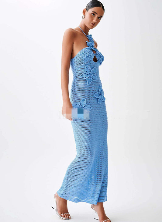 Azure Bloom Dress