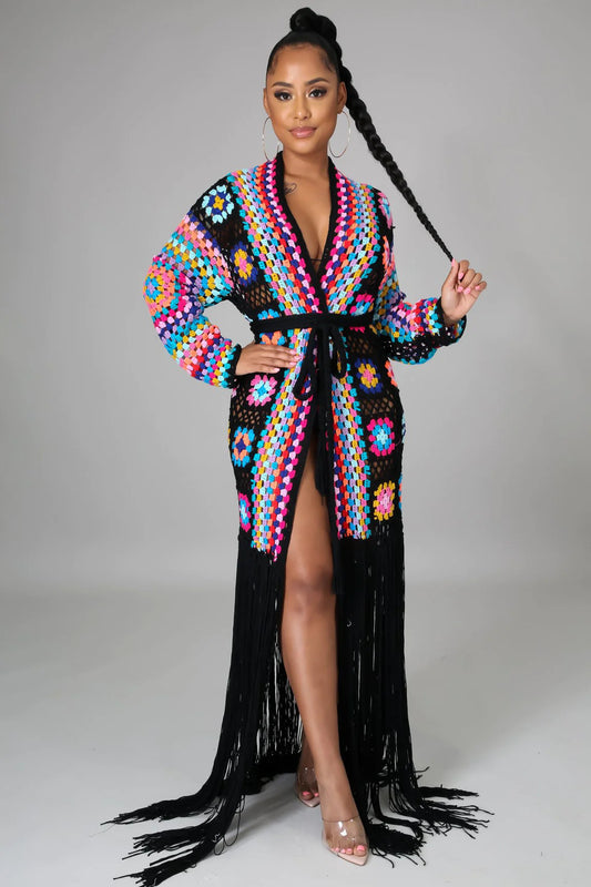 Boho Carnival Fringe Duster