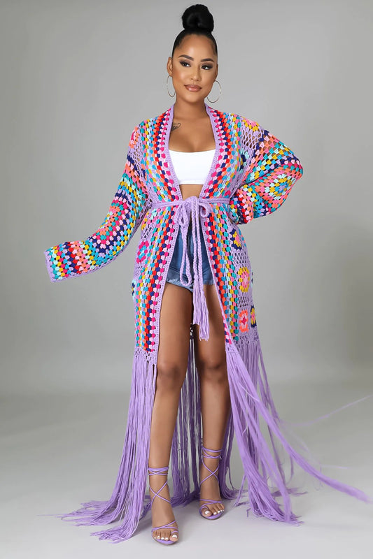 Boho Carnival Fringe Duster
