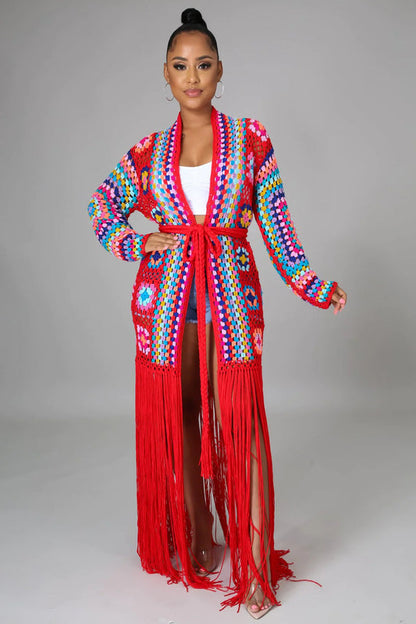Boho Carnival Fringe Duster