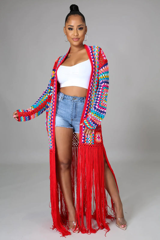 Boho Carnival Fringe Duster