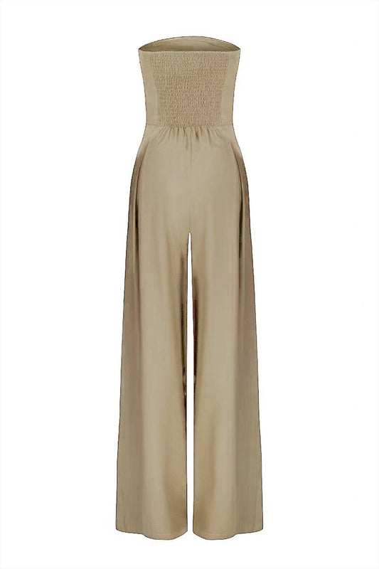 Modern Muse Strapless Wide-Leg Jumpsuit