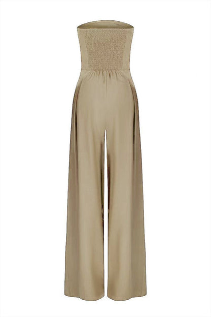 Modern Muse Strapless Wide-Leg Jumpsuit