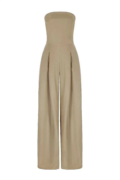 Modern Muse Strapless Wide-Leg Jumpsuit