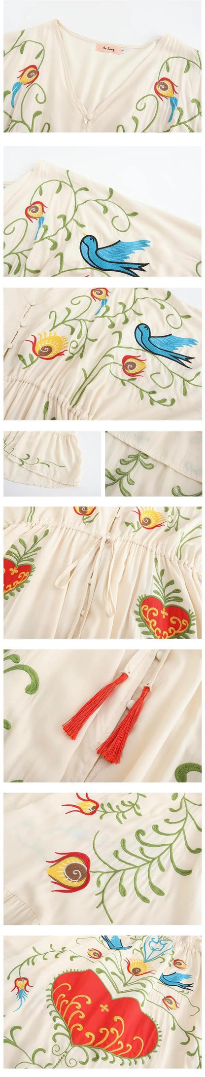 Sacred Garden Embroidered Dress
