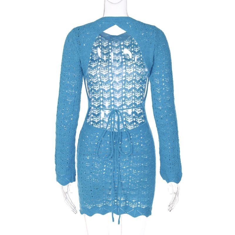 Luna Tide Crochet Coverup Dress