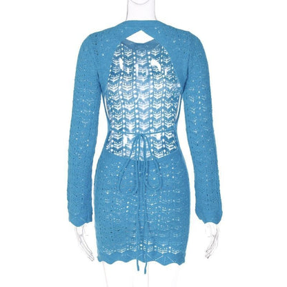 Luna Tide Crochet Coverup Dress