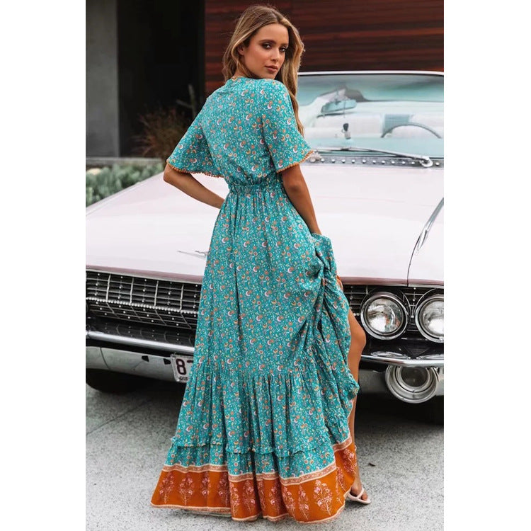 Blue Meadows Maxi Dress