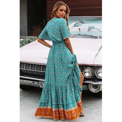 Blue Meadows Maxi Dress