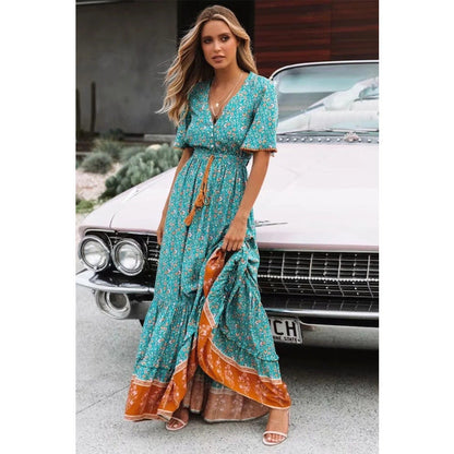Blue Meadows Maxi Dress