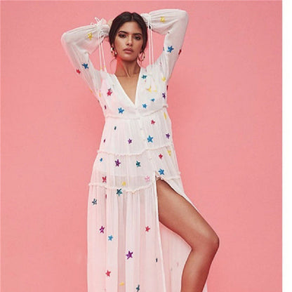 Starlight Dreams Boho Maxi Dress